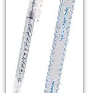LAPIZ MARCADOR DE PIEL CON REGLA, 10 unds.