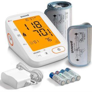TOMA PRESIÓN DIGITAL YUWELL YE680B. Incluye: Brazalete adulto, brazalete pediátrico, adaptador a corriente, bolso, pilas.